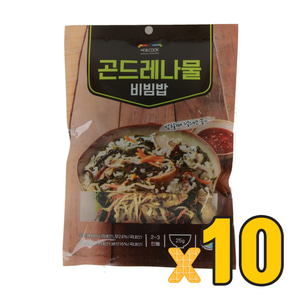 우리들녘 바로쿡 COOK 무농약 건나물키트 곤드레나물밥 비빔밥 30gx10봉 웰빙 건강밥